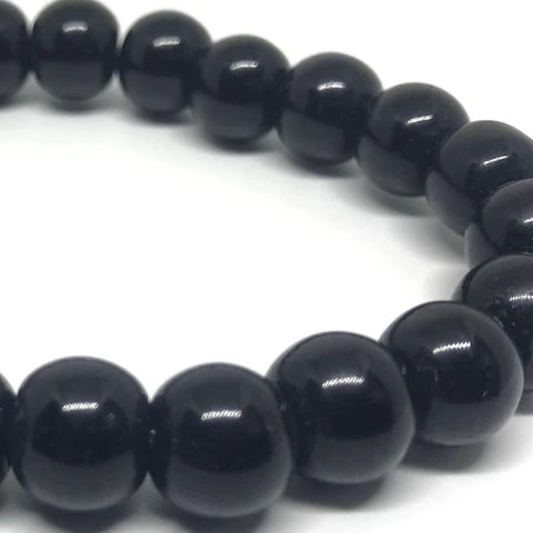Buy Shrirudram Natural Black Tourmaline Bracelet Wristlet Beads Online in  India  Etsy